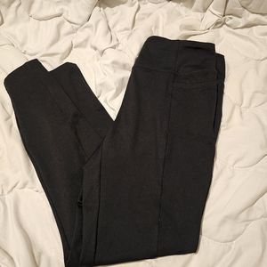 Toad&Co timehop light tight leggings size medium black pocket pants.